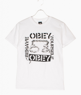 ��OBEY��BEHAVE YOURSELF TEE