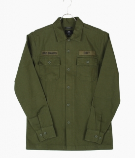 ��OBEY��BAD BRAINS MILITARY WOVEN
