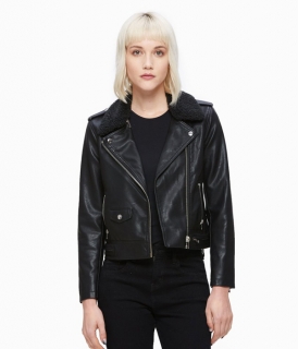 ��OBEY��Billie Vegan Leather Jacket