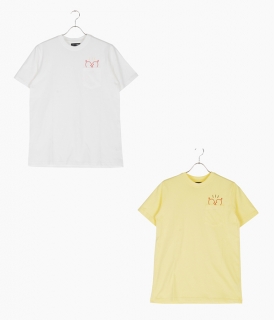��Deviluse��Flash Heart Pocket T-shirts