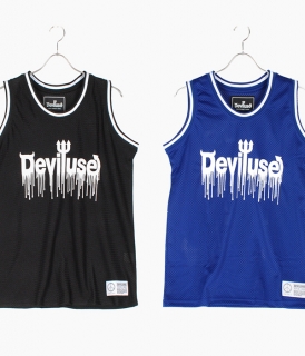 ��Deviluse��Logo Blood Basketball Tank