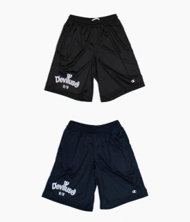��Deviluse��Round Logo Mesh Shorts
