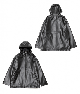 �� ���ս�λ ���� �������� �� [SiM] FAKE LEATHER HOODED JACKET ��2���ܰʹ߽缡ȯ��ͽ���