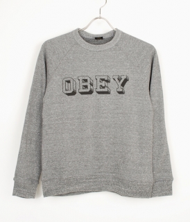 <img class='new_mark_img1' src='http://collectivejp.com/img/new/icons24.gif' style='border:none;display:inline;margin:0px;padding:0px;width:auto;' />�� 30%OFF! �ۡ�OBEY��OBEY UNIVERSITY HEATHER TB CREW NECK FLEECE 
