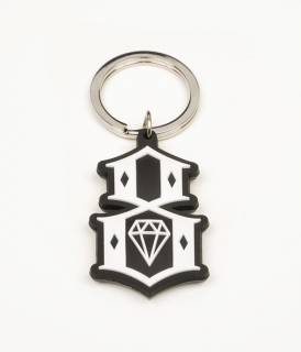 ��REBEL8��RUBBER LOGO KEYCHAIN
