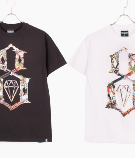 ��REBEL8��LOGO COLLAGE TEE